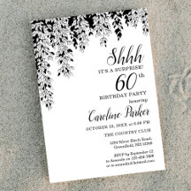 Invitation d'anniversaire surprise pour les 60 ans