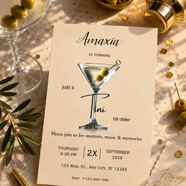  Invitation d'anniversaire Tini Bit Older | Martin (Créateur téléchargé)