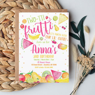 Invitation d'anniversaire Twotti Frutti