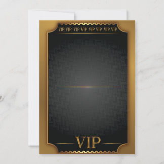 Invitation d'anniversaire vierge PASS BILLET VIP O