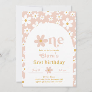 Invitation d'anniversaire Wild One Daisy   Premier