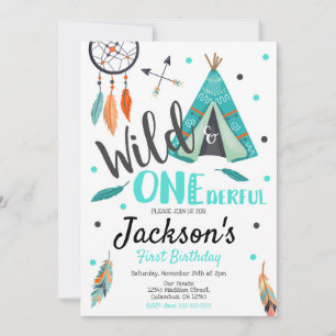 Invitation d'anniversaire Wild & ONE Dreamcatcher