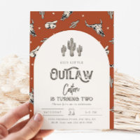 Invitation d'anniversaire Wild West | Invitation C