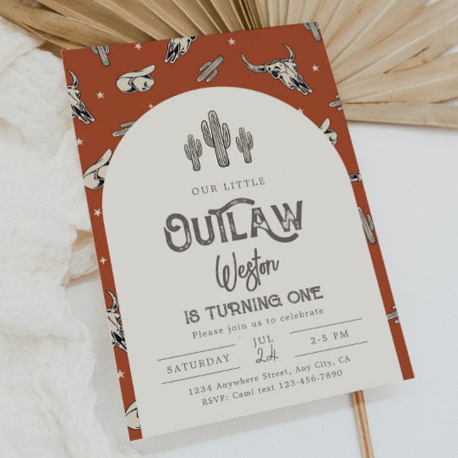 Invitation d'anniversaire Wild West | Invitation C (Créateur téléchargé)