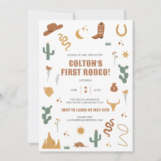 Invitation d'anniversaire Wild Western