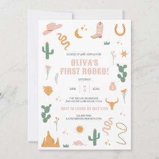Invitation d'anniversaire Wild Western