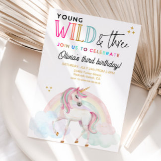 Invitation d'anniversaire Young Wild & Three Licor