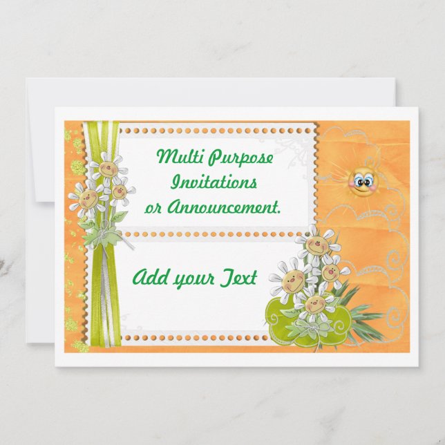Invitation d'annonce de fête de printemps multi-us (Devant)