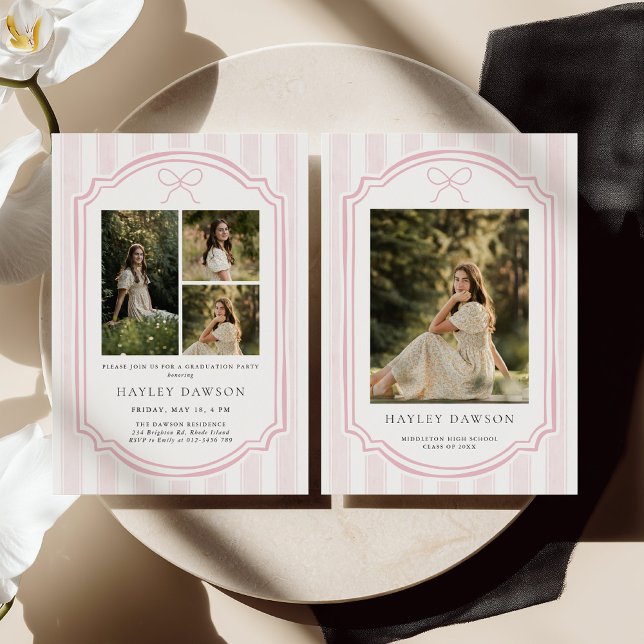 Invitation d'annonce de fête de remise de diplôme  (Créateur téléchargé)