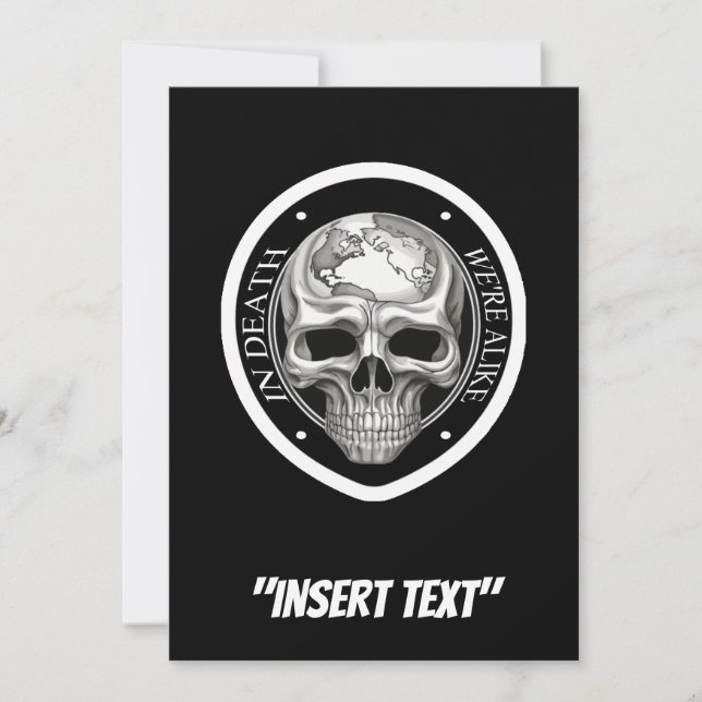 Invitation Dans la mort, nous sommes comme (Devant)