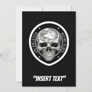 Invitation Dans la mort, nous sommes comme