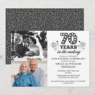 Invitation Dans le 70e anniversaire du Mariage 2 photo