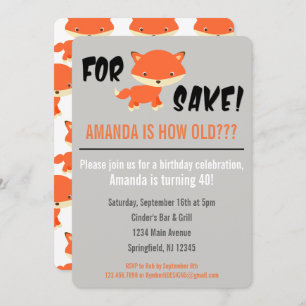 Invitation Dans l'intéret de Fox ! Vous êtes combien vieux ?