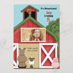 Invitation Dans l'invitation de fête d'anniversaire de photo