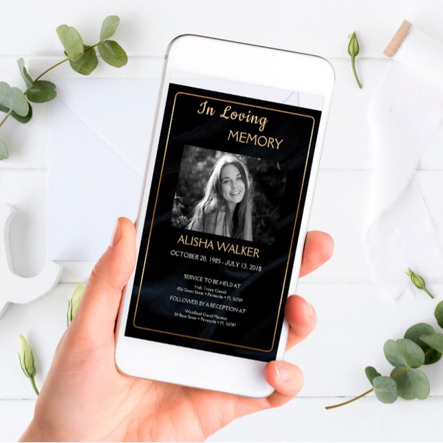 Invitation Dans l'invitation de mémoire amoureuse, Mémorial (Créateur téléchargé)