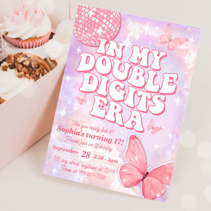 Invitation Dans mes doubles chiffres Era 17e anniversaire