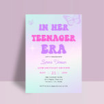 Invitation Dans Son Ere Adolescente Version Anniversaire<br><div class="desc">Dans son âge adolescent Version Y2K Girl 13th Birthday Party Invitations</div>