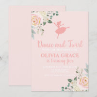Danse et tournoiement floral rose Ballet Anniversa