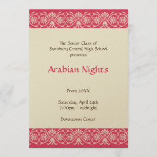 Invitation Danse formelle junior Arabe de bal d'étudiants