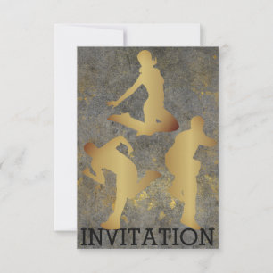 Invitation Danse moderne Hip hop Urban Club Grungy Cement Mur