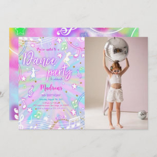 Invitation Danse modifiable Anniversaire Photo