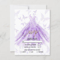 Danse Papillon Robe Violette Réponse Mariage