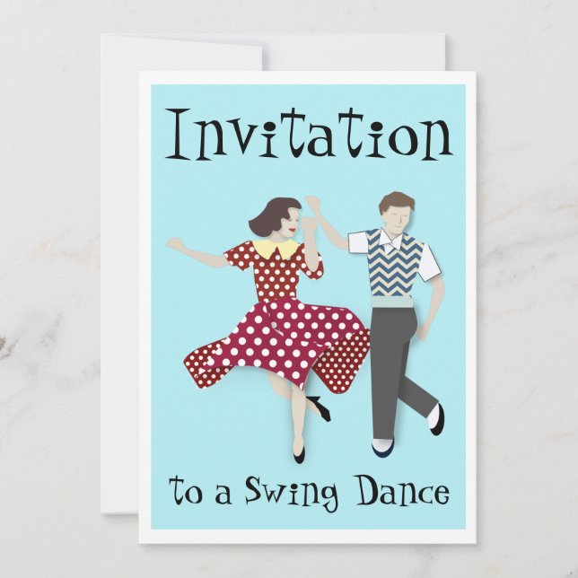 Invitation Danse Swing (Devant)