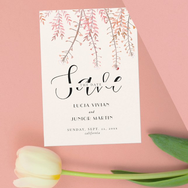 Invitation Danser avec le murmure du vent Sauver la date (Créateur téléchargé)