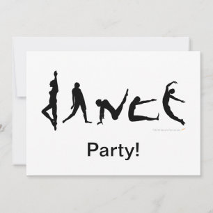 Invitation Danser Danser Danser Silhouette Design
