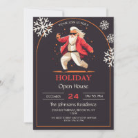 Danser disco Caricature du Père Noël