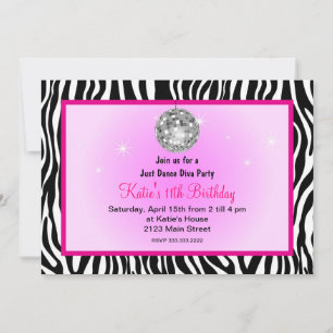 Invitation Danser disco Diva