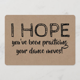 Invitation Danser drôle Groomsman ou Best Man Proposition