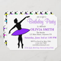 Danseur de ballet Tutu Ballerina violet fête d'ann