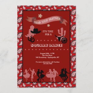 Invitation Danseurs Country Western
