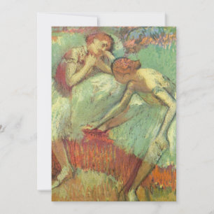 Invitation Danseurs en vert par Edgar Degas, Ballet Vintage