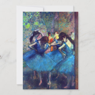 Invitation Danseuses en bleu par Edgar Degas, Art de ballet v