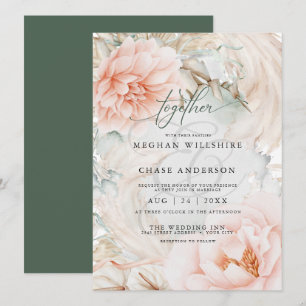 Invitation d'aquarelle verte de Sage moderne