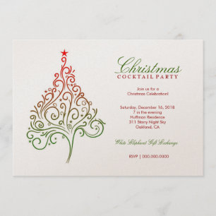 invitation   d'arbre de Noël 311-Magical