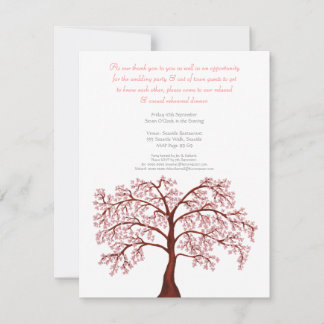 Invitation d'arbre de Sakura de fleurs de cerisier
