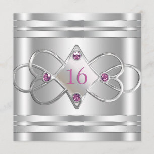 Invitation d'argent simple et élégant