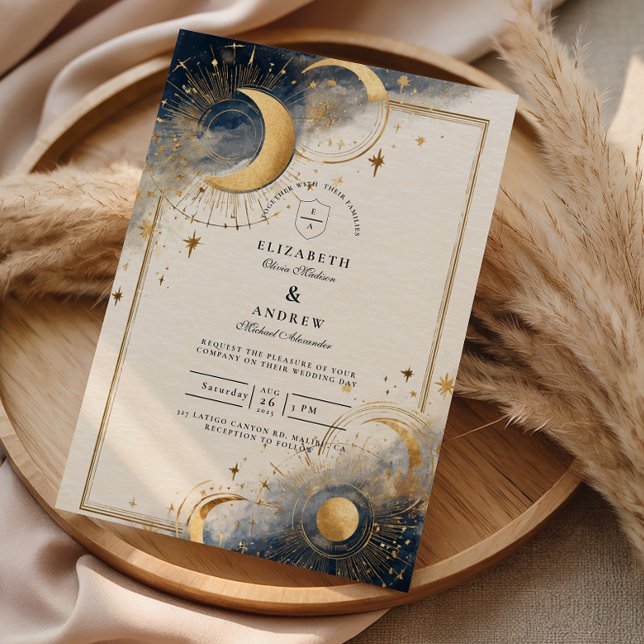 Invitation Dark Astrology Wedding (Créateur téléchargé)