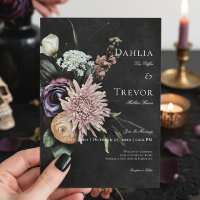 Dark Gothic Mystérieux Muted Floral Mariage