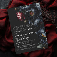 Dark Moody Romantic Black Peony Mariage gothique