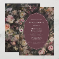 Dark Moody Romantic Floral Mariage Fête des mariée