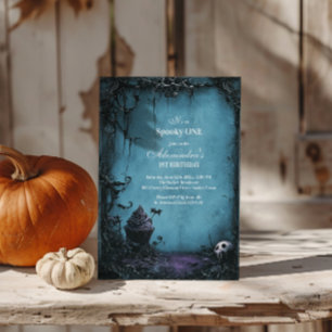 Invitation Darkly Elegant Éffrayant UN Anniversaire