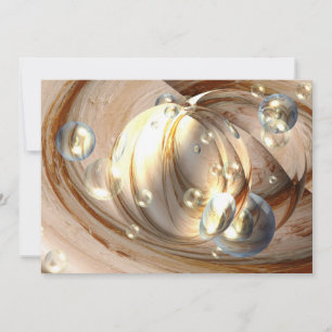 Invitation d'art Abstrait numérique