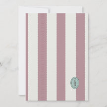 Date à retenir à bordure festonnée rose