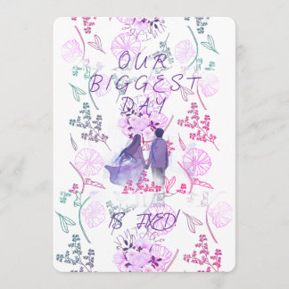 Invitation Date pourpre