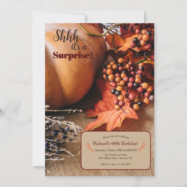 Invitation d'automne (Devant)