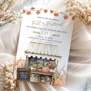 Invitation d'automne annuelle Citrouille du Festiv